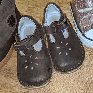 Baby toddler girl brown leather la mour shoes 5